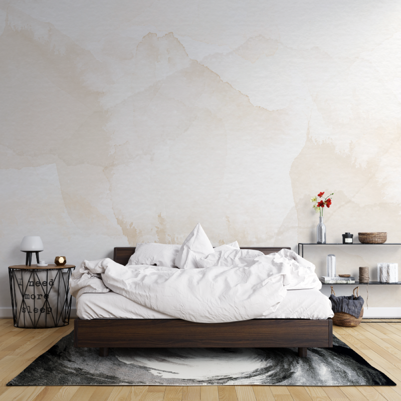 Beige Watercolor Wallpaper | Murals Wallpaper