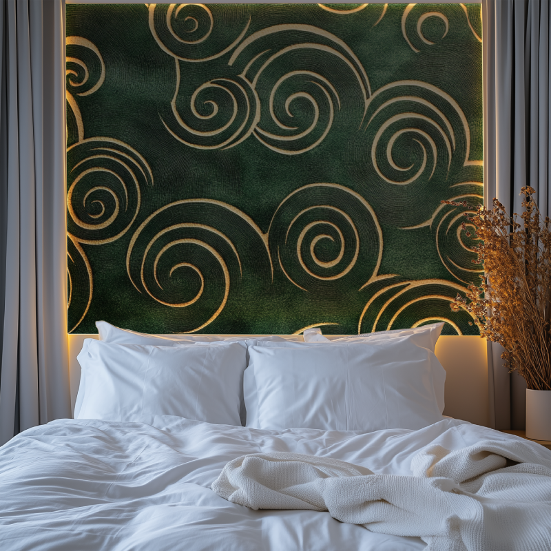 Khaki Green Vintage Wallpaper | Murals Wallpaper