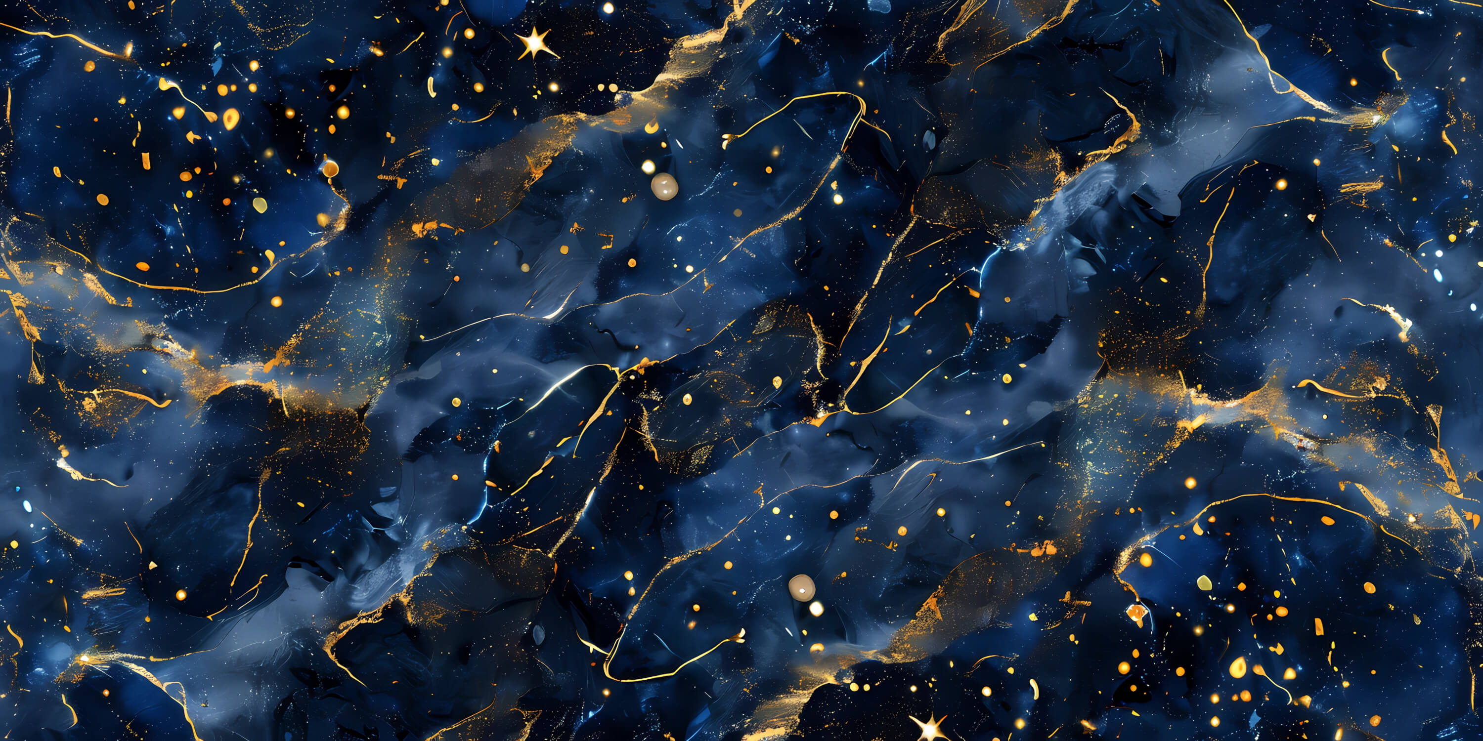 Blue and Gold Mural Wallpaper | Murals Wallpaper
