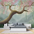 Panoramic cherry tree mural wallpaper tete de lit