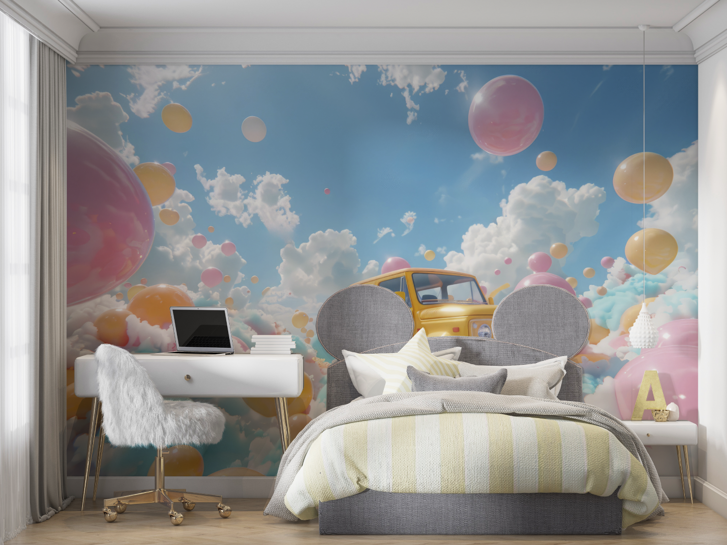 3D Kids Car Wallpaper | Murals Wallpaper