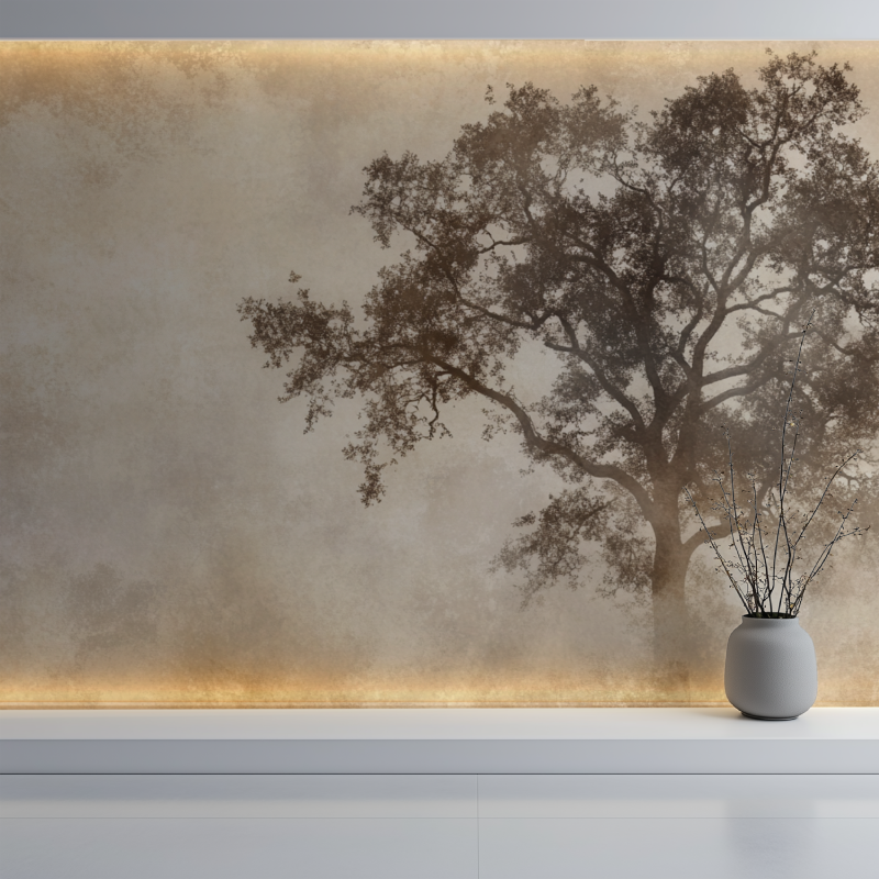 Sepia Tree Wallpaper | Murals Wallpaper