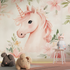 Unicorn Delicate Flowers Wallpaper | Murals Wallpaper