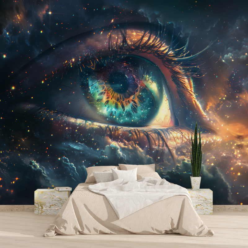 3D Space Optical Illusion Wallpaper | Murals Wallpaper