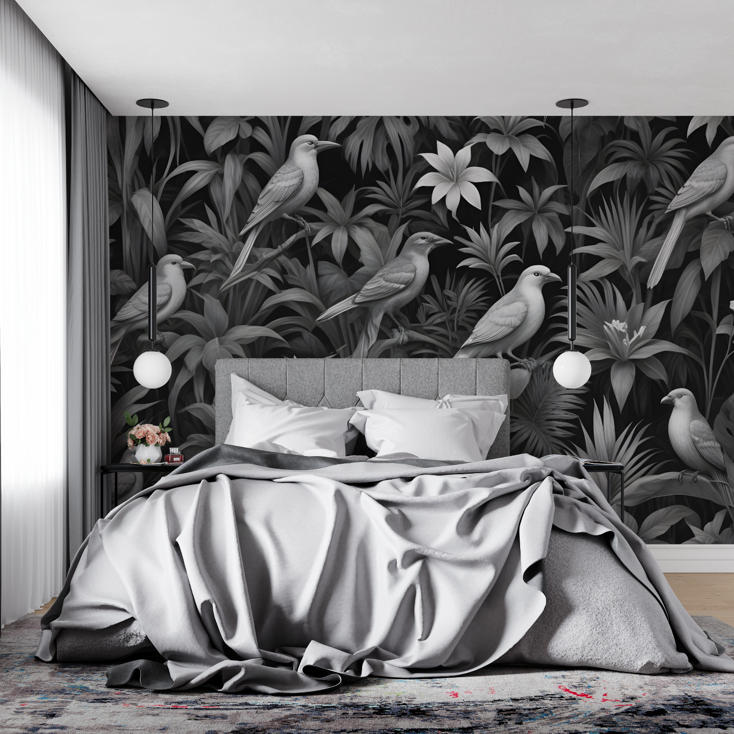 Black Bird Wallpaper | Murals Wallpaper