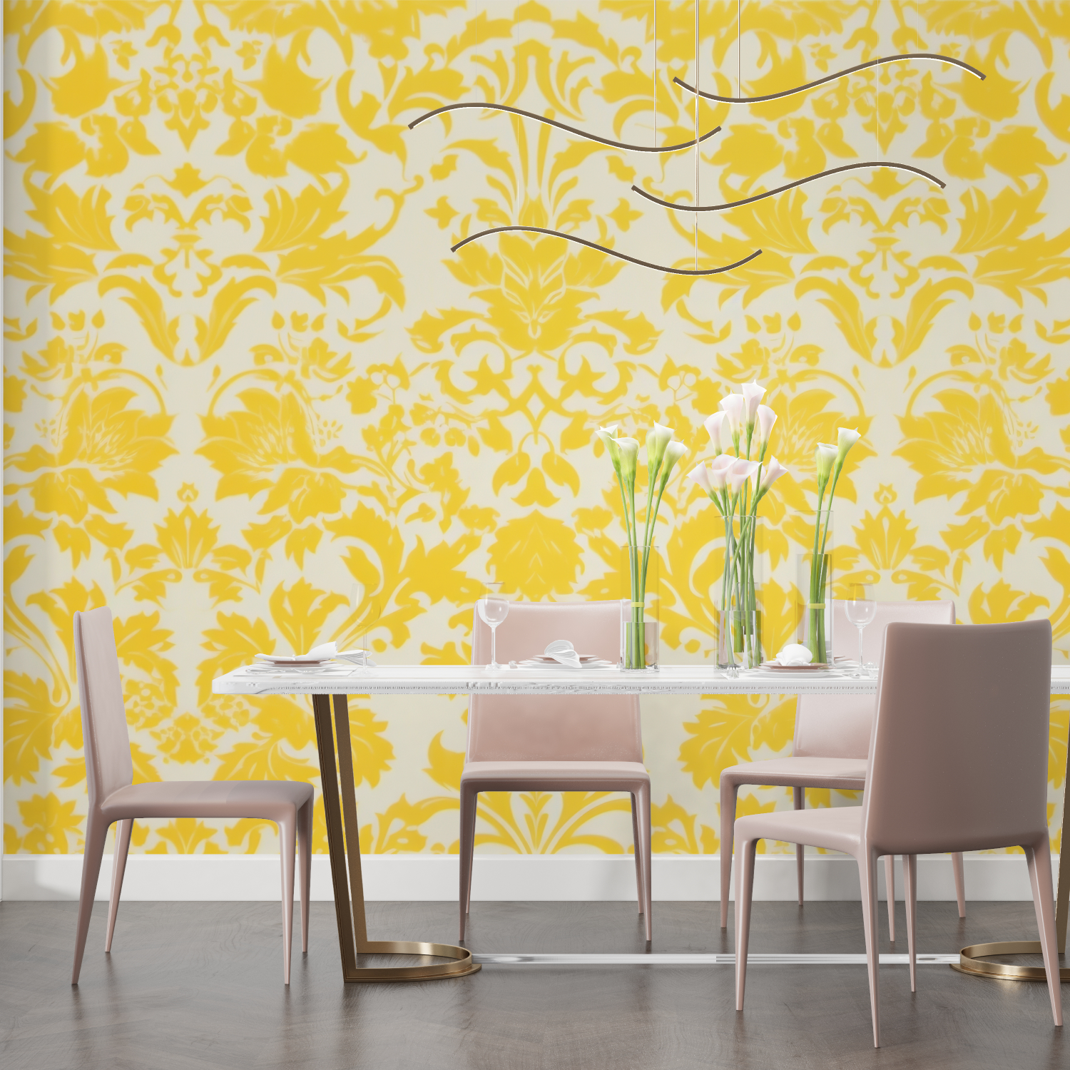 Gold Yellow Wallpaper | Murals Wallpaper