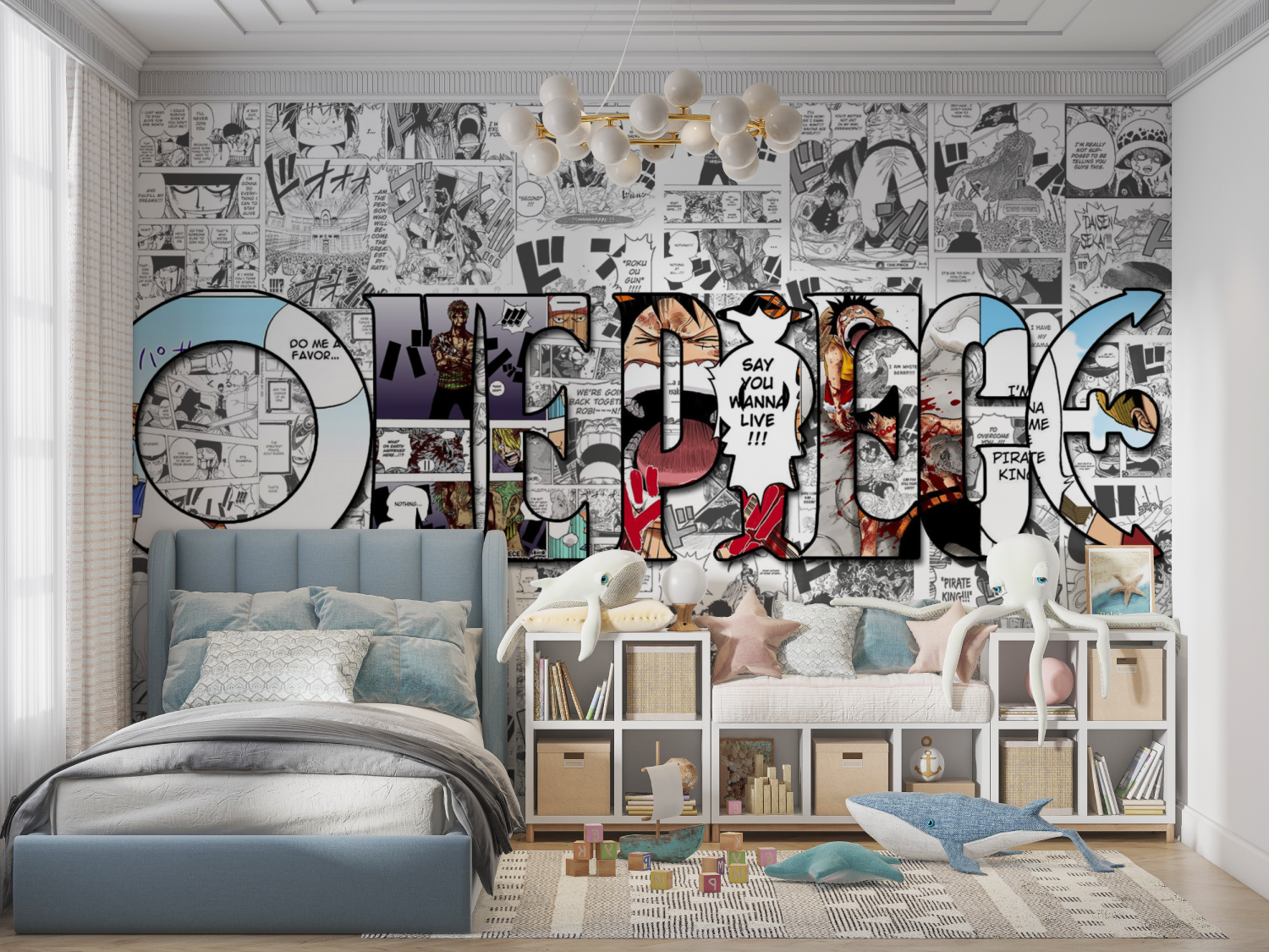 One Piece Black and White Journal Wallpaper | Murals Wallpaper