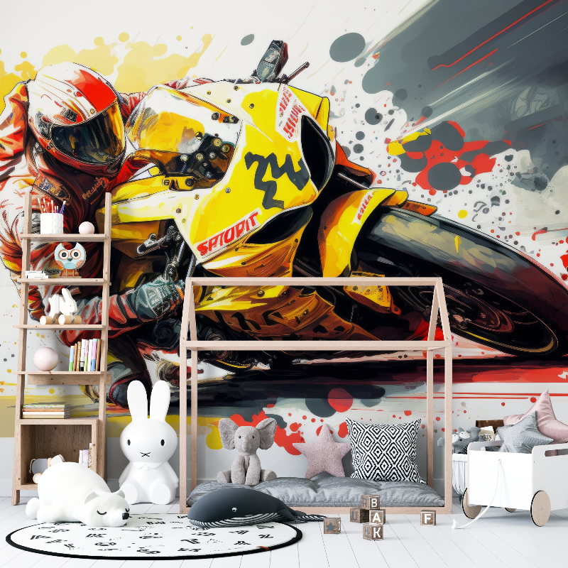 Moto GP Wall Mural Wallpaper | Murals Wallpaper