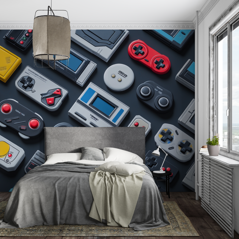 Retro Gamer Wallpaper for Boys | Murals Wallpaper