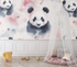 Scandinavian Panda Wallpaper | Murals Wallpaper