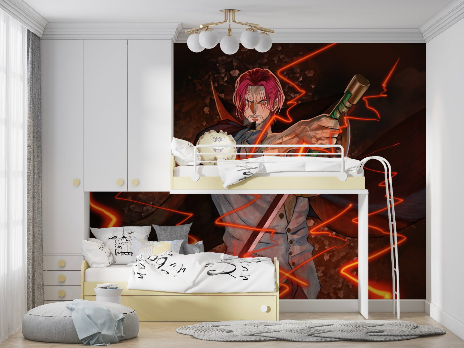 One Piece Shanks Design Wallpaper | Murals Wallpaper