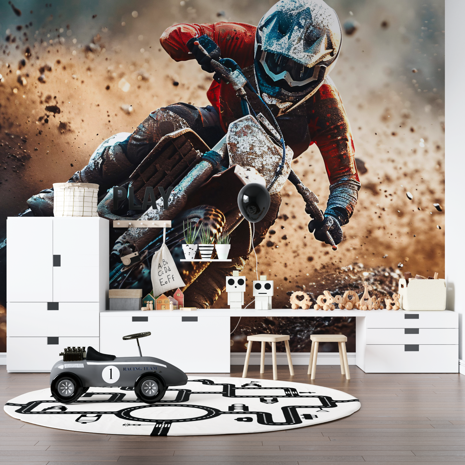 Tapeten Moto-Cross-Panorama-Anime