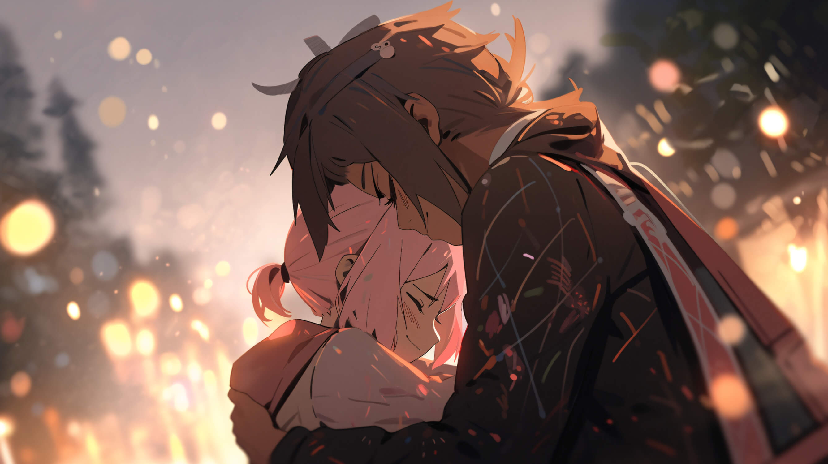Anime Hero Couple Wallpaper | Murals Wallpaper