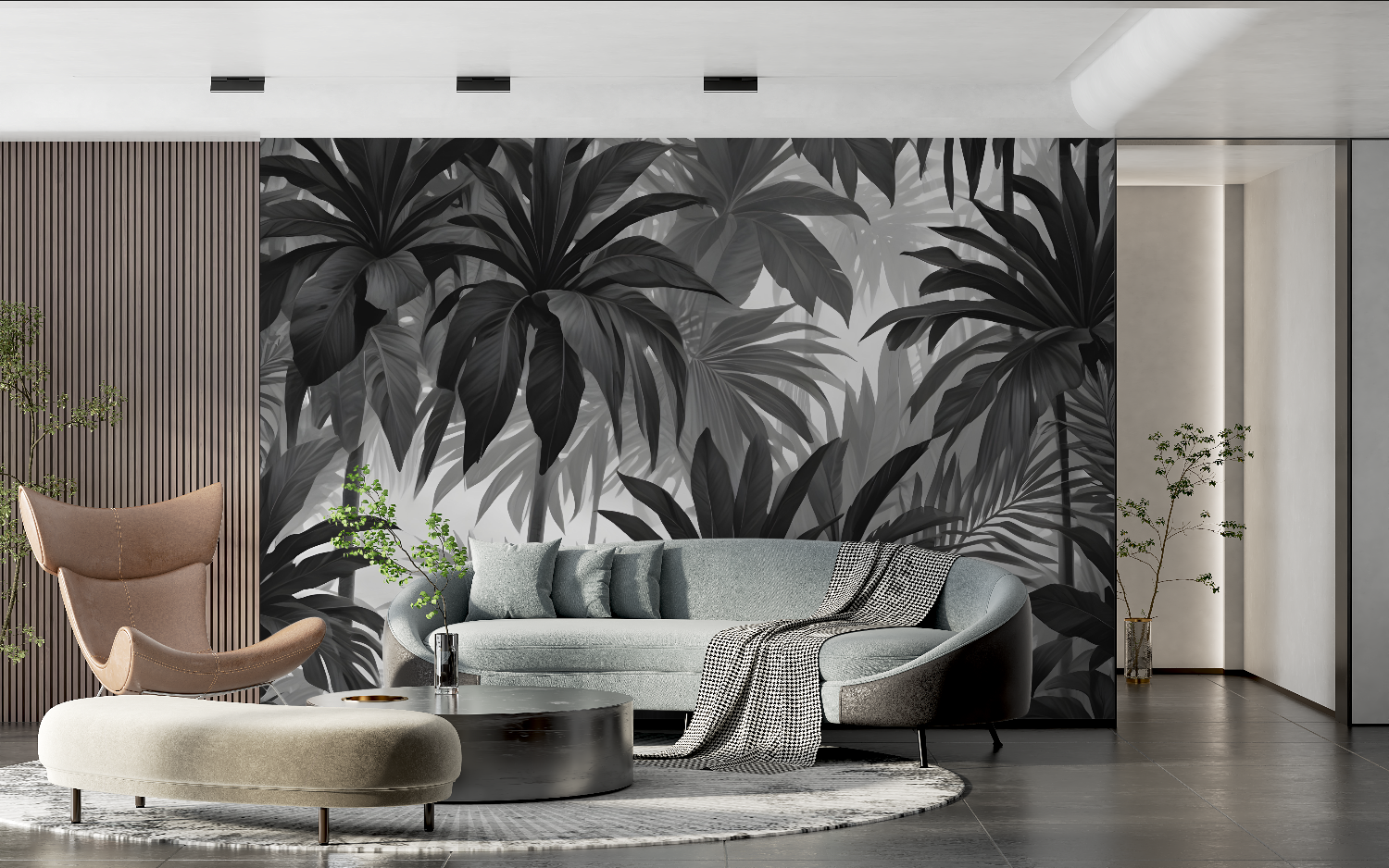 Black Gray Wallpaper for Adult Bedroom | Murals Wallpaper