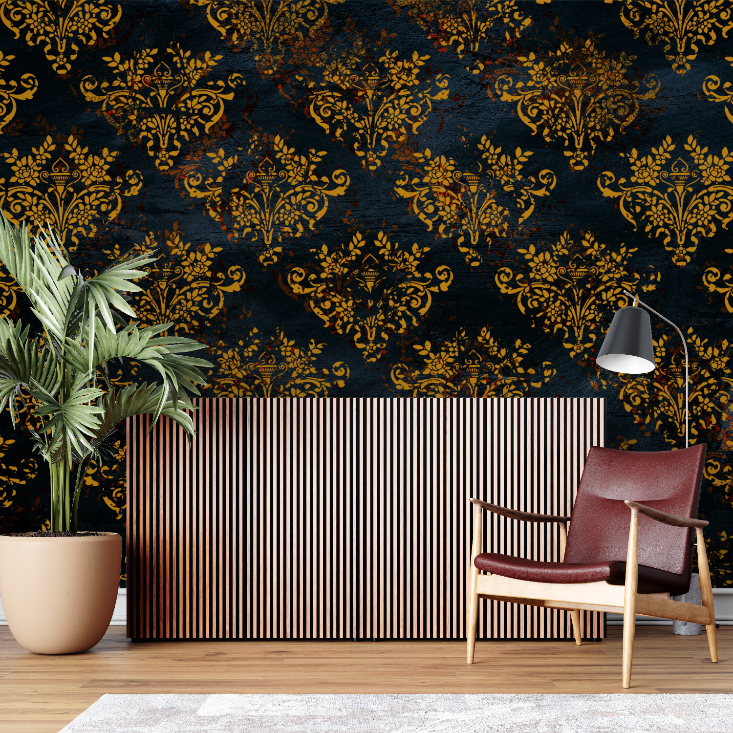 Baroque Black and Gold Wallpaper.jpeg | Murals Wallpaper