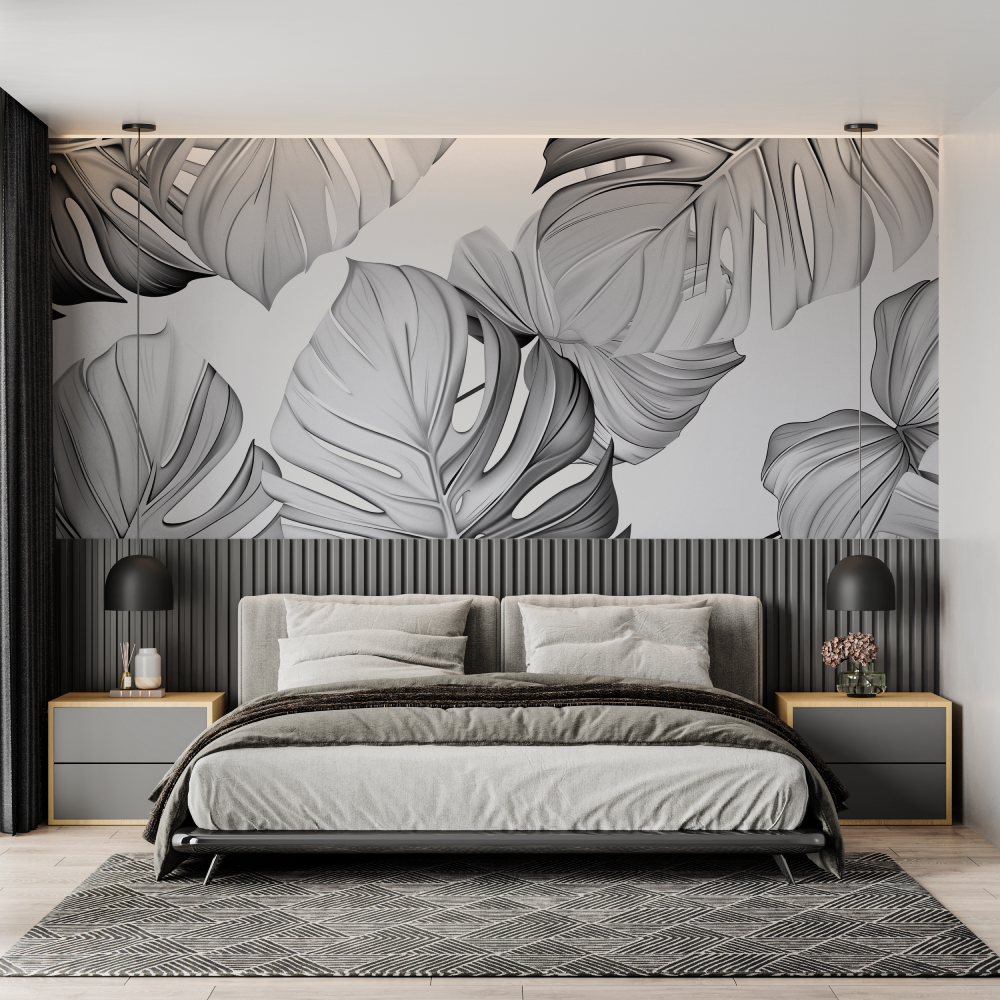White and Gray Wallpaper | Murals Wallpaper