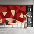 Geometric Red Wallpaper | Murals Wallpaper