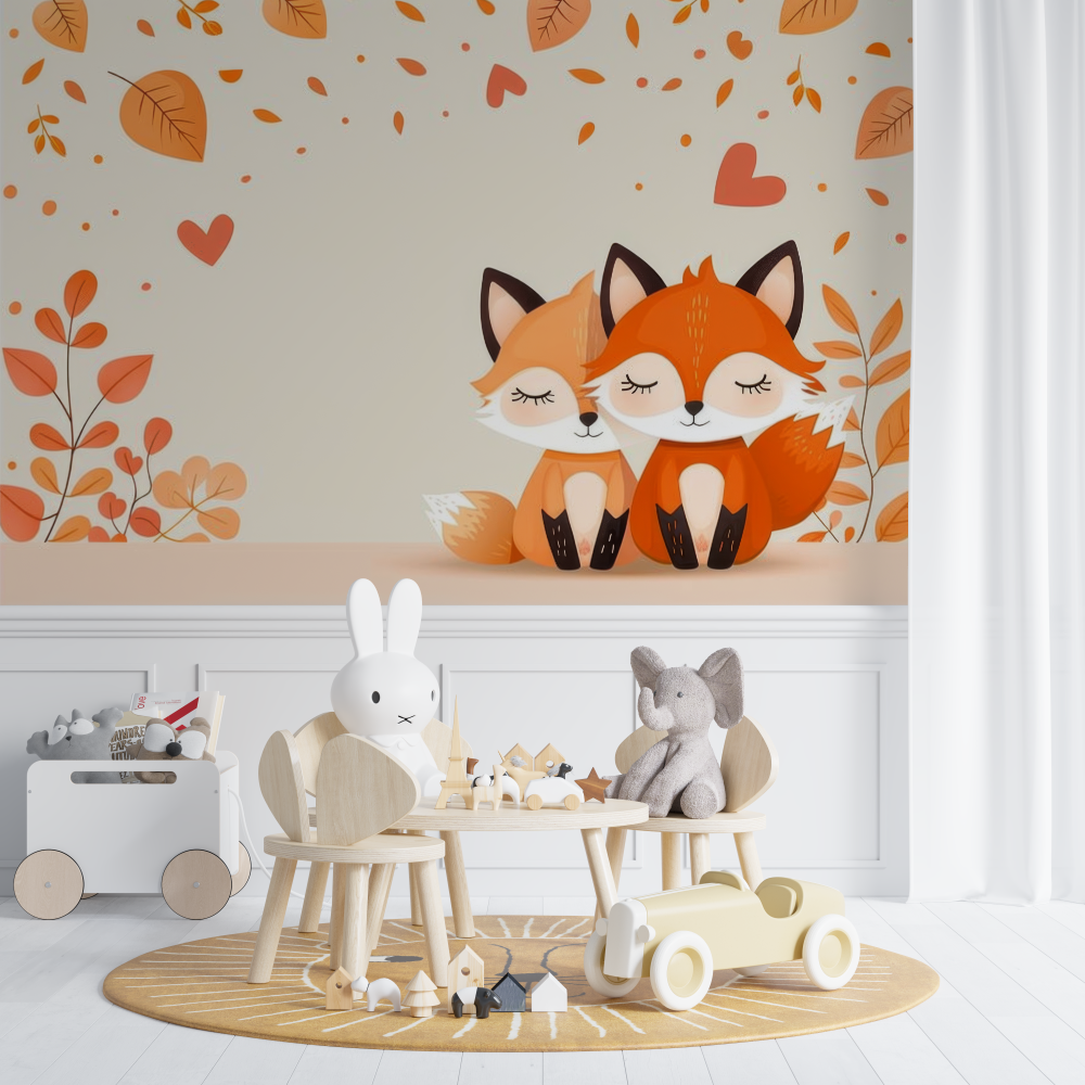 Fox Cartoon Wallpaper | Murals Wallpaper