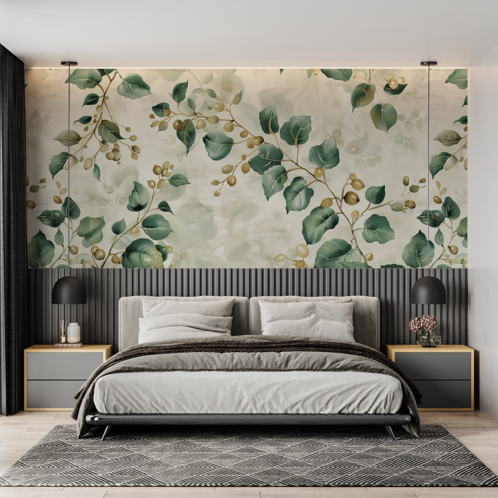 Green Floral Wallpaper | Murals Wallpaper