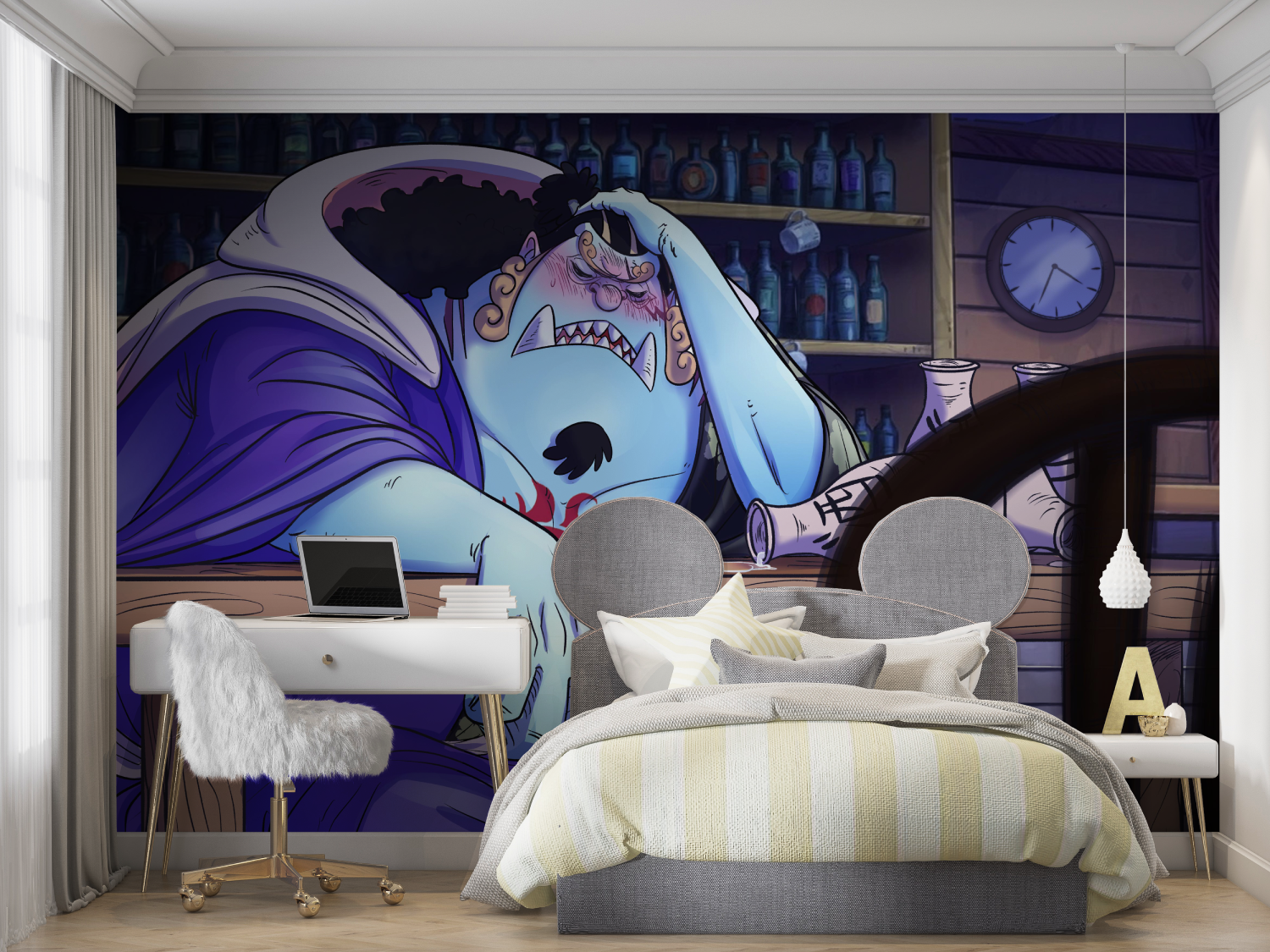 One Piece Jinbe Sleeping Wallpaper | Murals Wallpaper