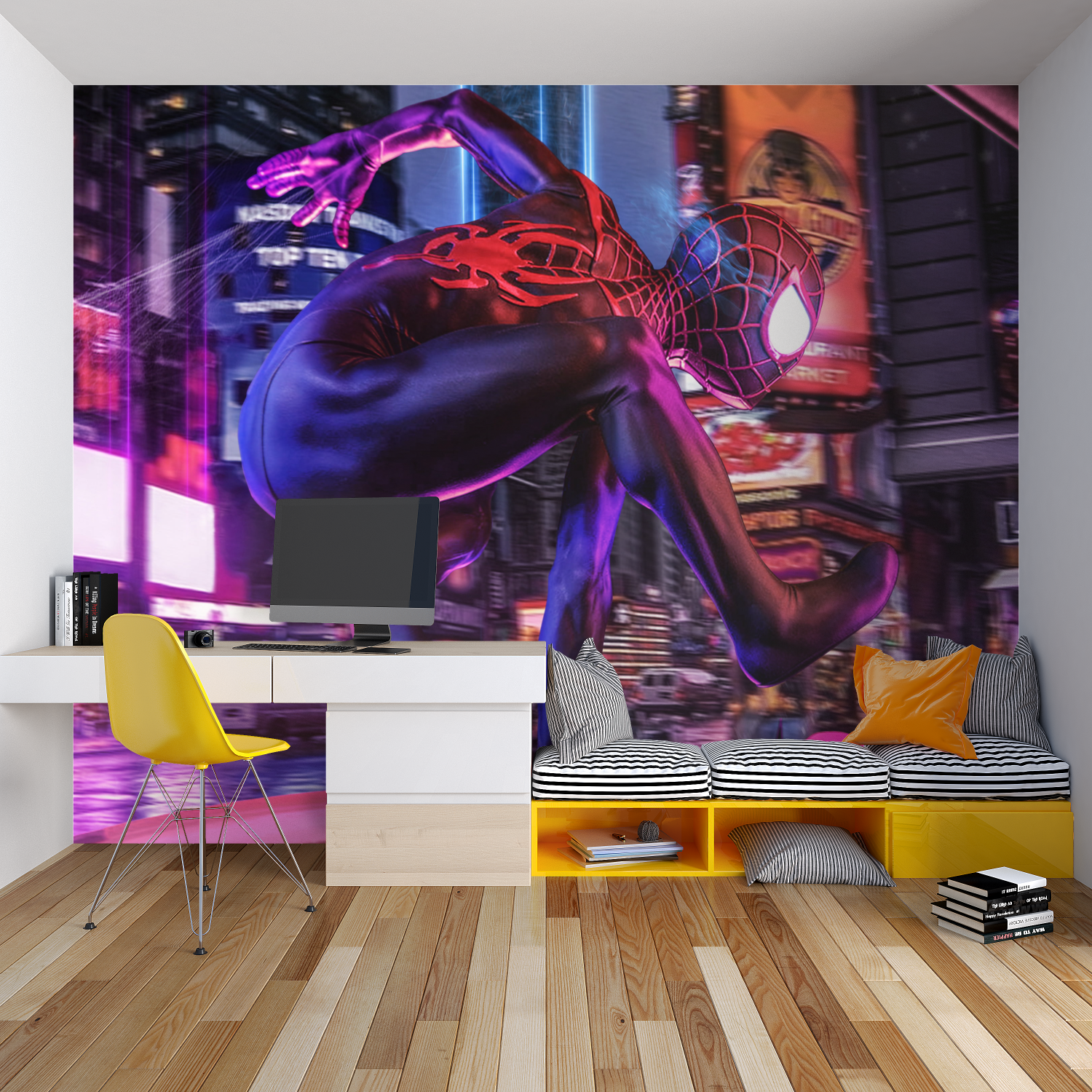 Miles Morales Black Wallpaper | Murals Wallpaper
