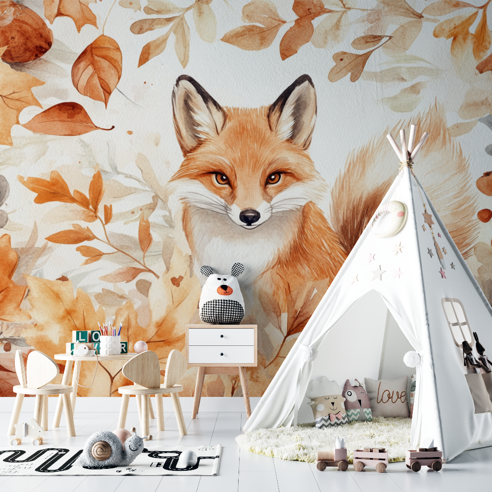 Autumn Fox Wallpaper | Murals Wallpaper