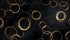 Black and Gold Round Wallpaper | Murals Wallpaper
