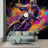Motorcycle Graffiti Bedroom Wallpaper | Murals Wallpaper