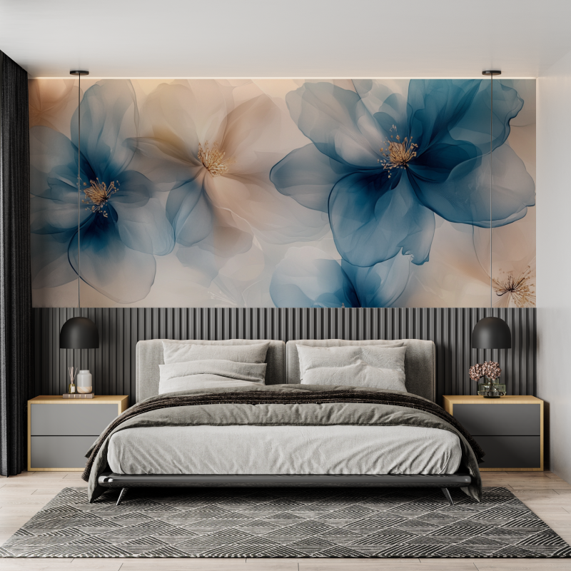 Watercolor Ethereal Flowers Wallpaper | Murals Wallpaper