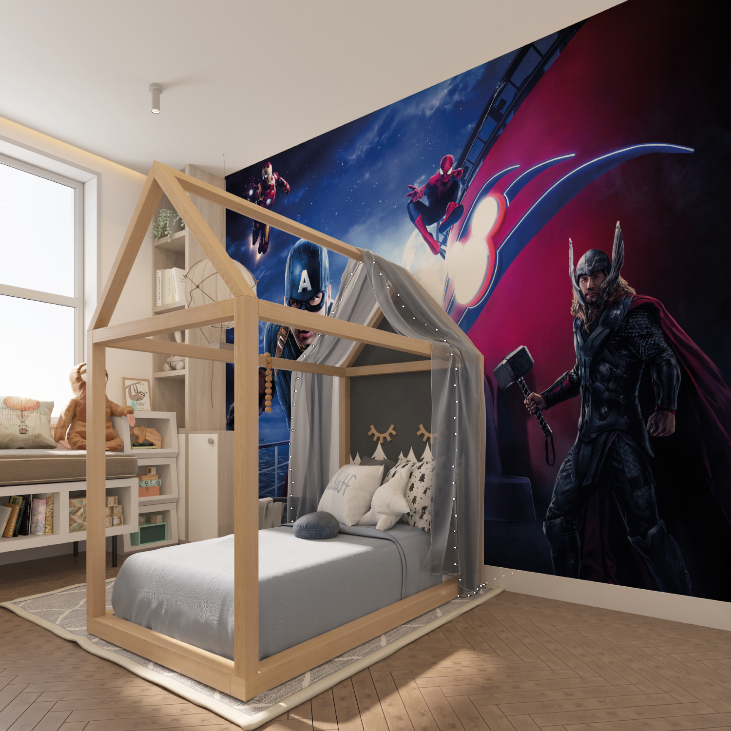 Tapetenpapier „Avengers Panoramique“ – Tapisserie-Garçon