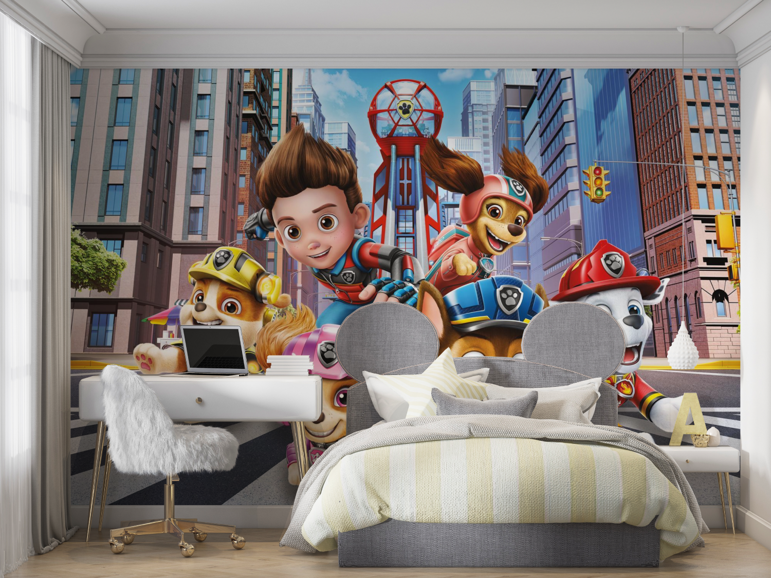 Papiermalerei auf Patrouille meines Zimmers mit Panoramablick