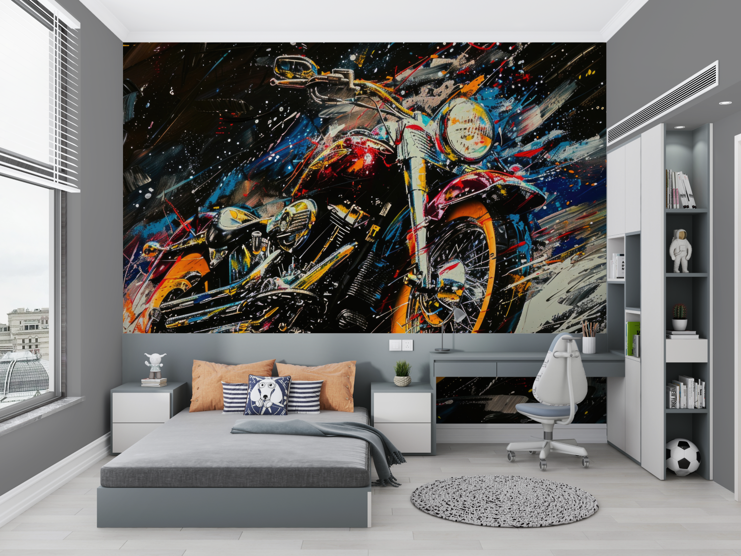Gold Helmet Motorcycle Wallpaper Design | Murals Wallpaper