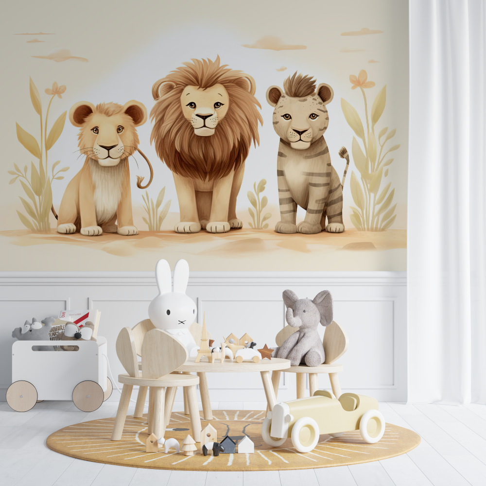 Bohemian Lion Wallpaper | Murals Wallpaper