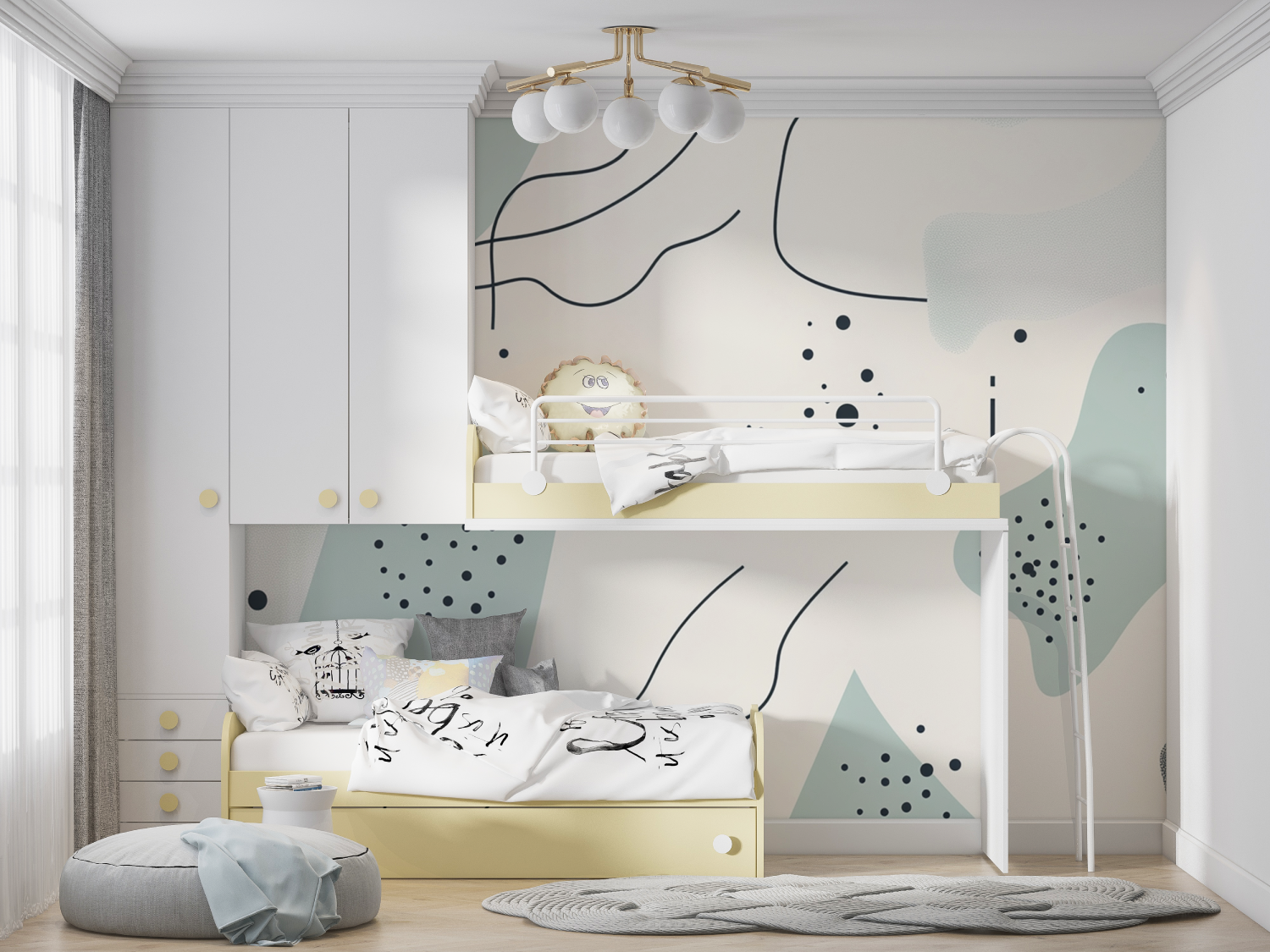 Minimalist Graphic Teen Wallpaper | Murals Wallpaper