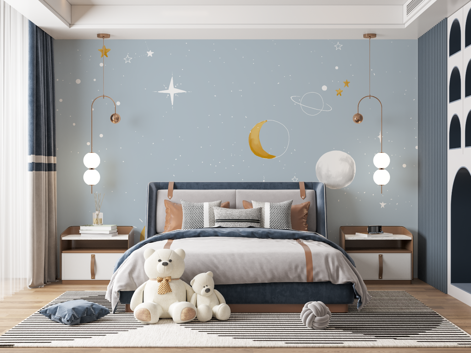 Kids Moon Wallpaper | Murals Wallpaper