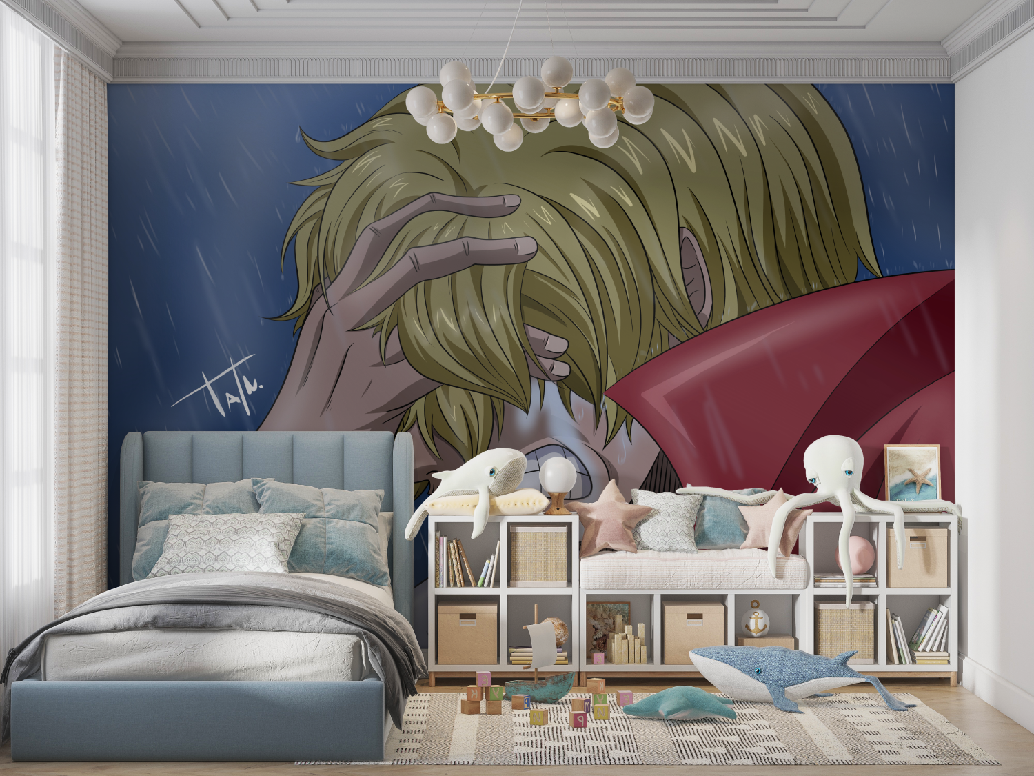 One Piece Whole Cake Wallpaper | Murals Wallpaper