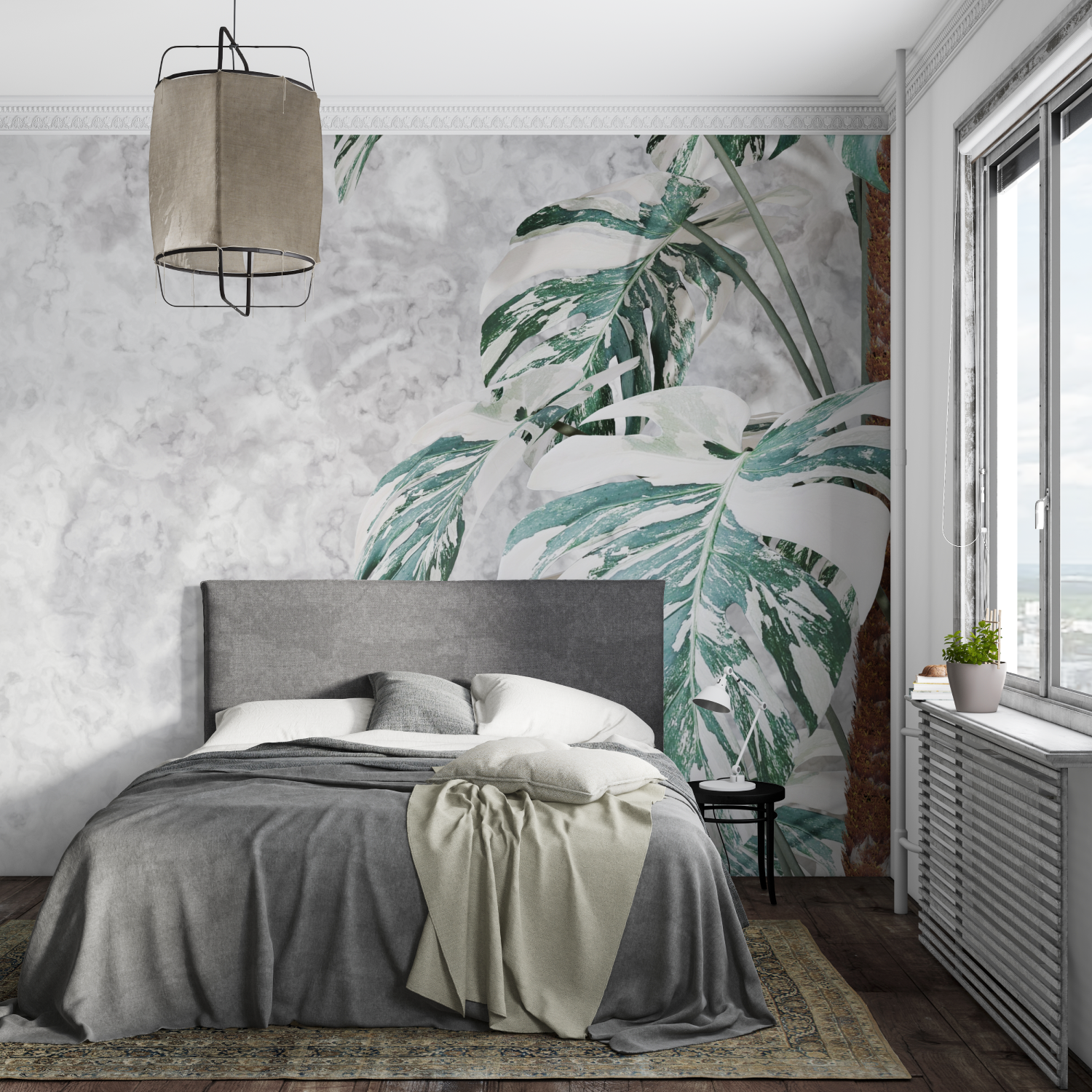 Papier Peint Palmier Vert - Wandbild