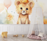 Baby Lion Cub Watercolor Wallpaper | Murals Wallpaper