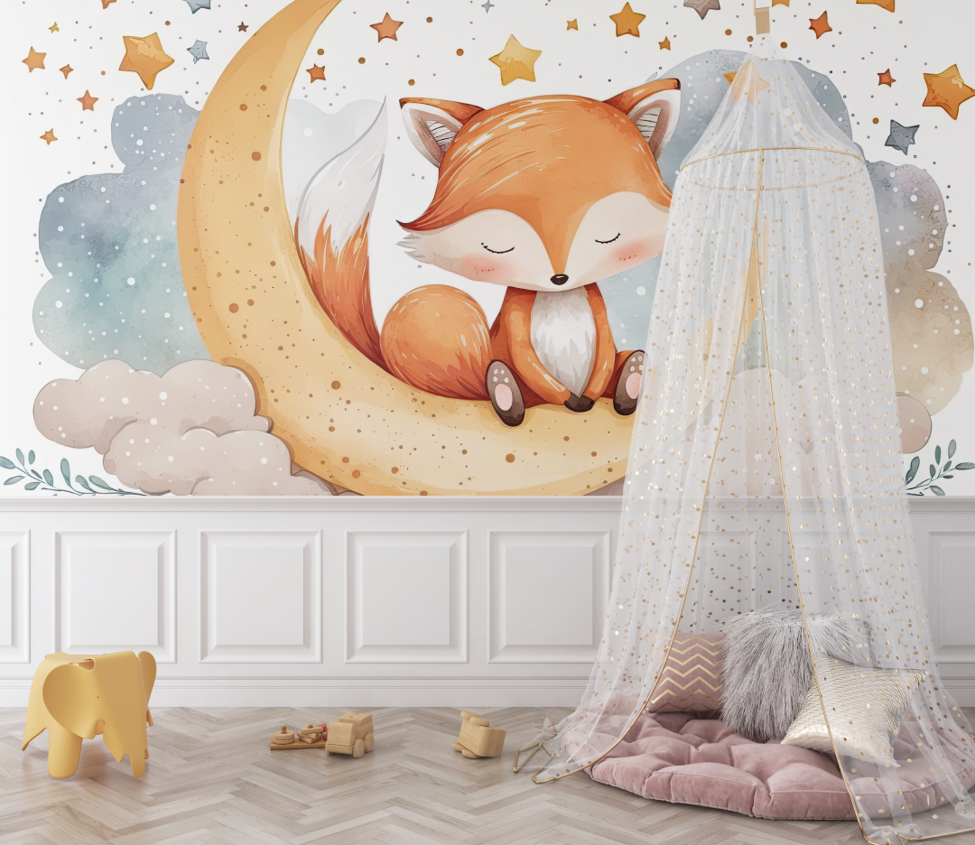 Fox and Stars Wallpaper | Murals Wallpaper