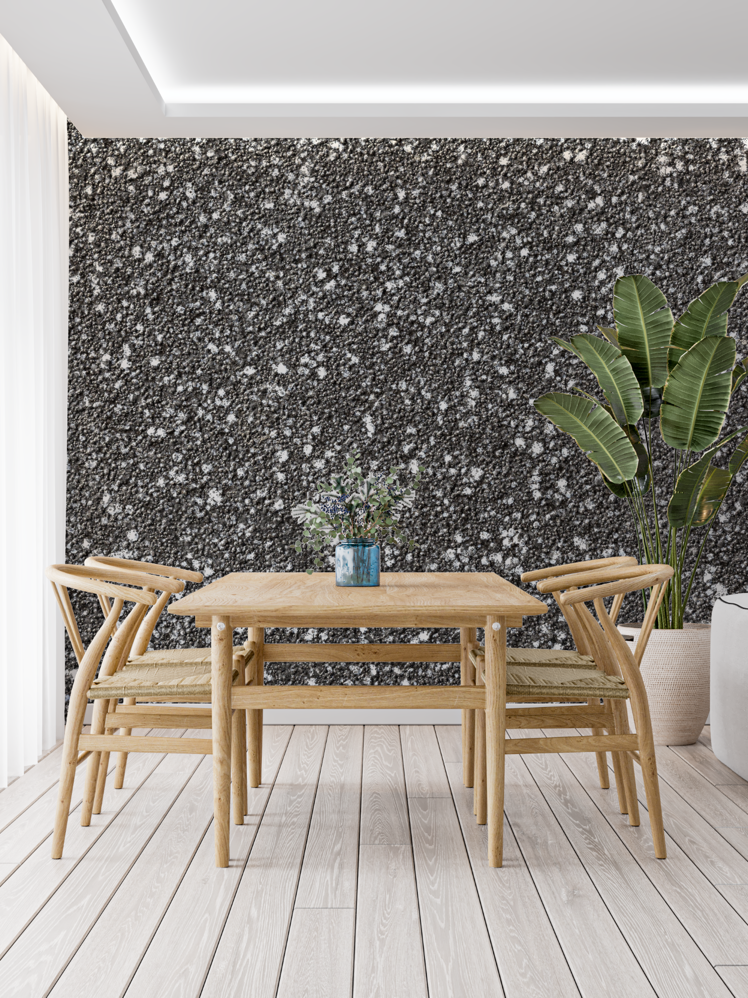 Dark Gray Glitter Wallpaper | Murals Wallpaper