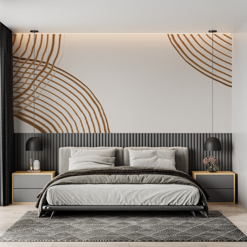 Terracotta and White Wallpaper | Murals Wallpaper