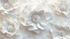 Papier Peint Fleur Blanche Relief