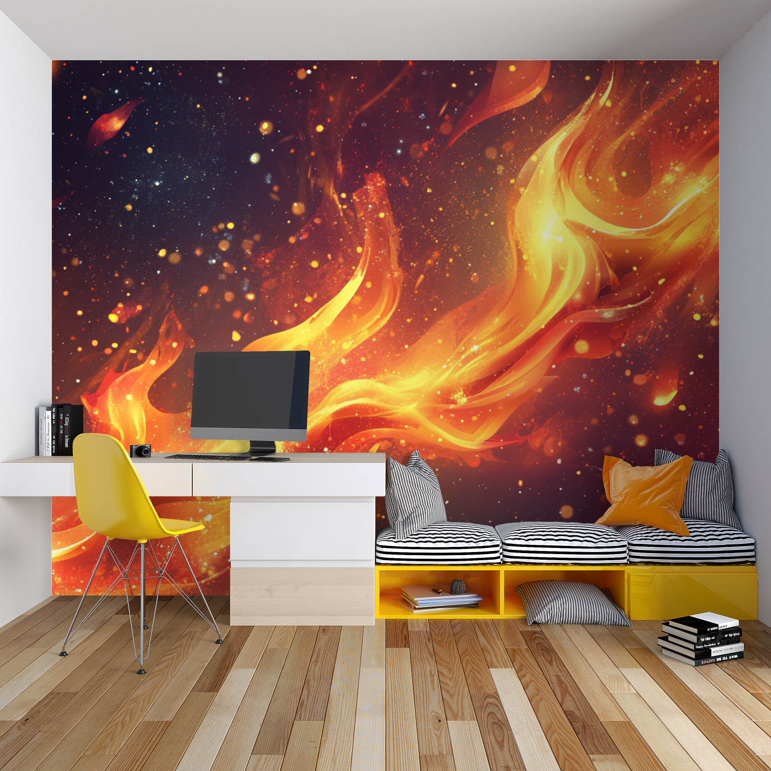 Burning Comet Wallpaper | Murals Wallpaper