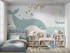 Pastel Whale Wallpaper for Kids | Murals Wallpaper
