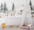 Deer and White Forest Wallpaper | Murals Wallpaper