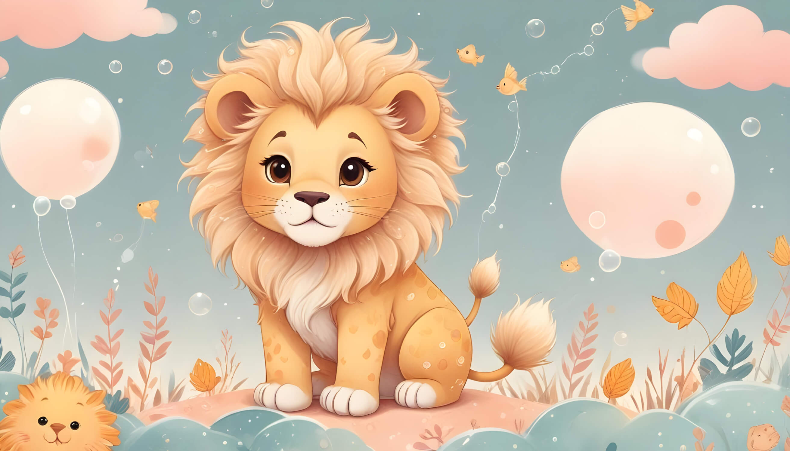 Lion Wallpaper for Kids | Murals Wallpaper