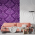 Baroque Purple Wallpaper | Murals Wallpaper