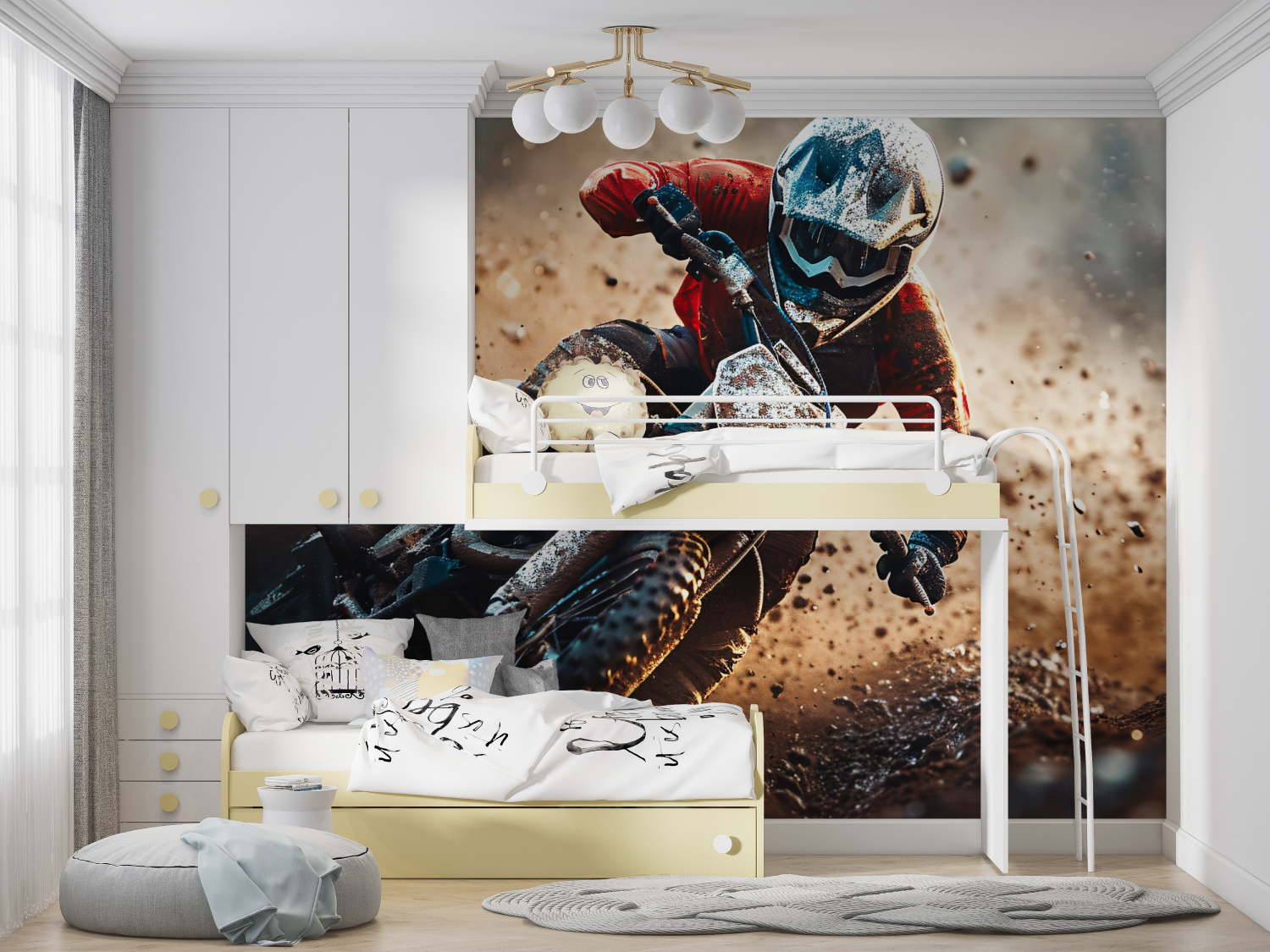 Tapeten Moto-Cross-Manga-Held