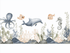 Watercolor See Animals for Kids Mural Wallpaper