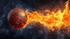 Balloon Flames Basketball Wallpaper | Murals Wallpaper